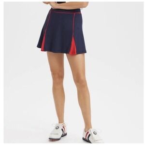 Navy Red Renwick Golf Tennis Skirt Skort - Size Medium  - Great Condition